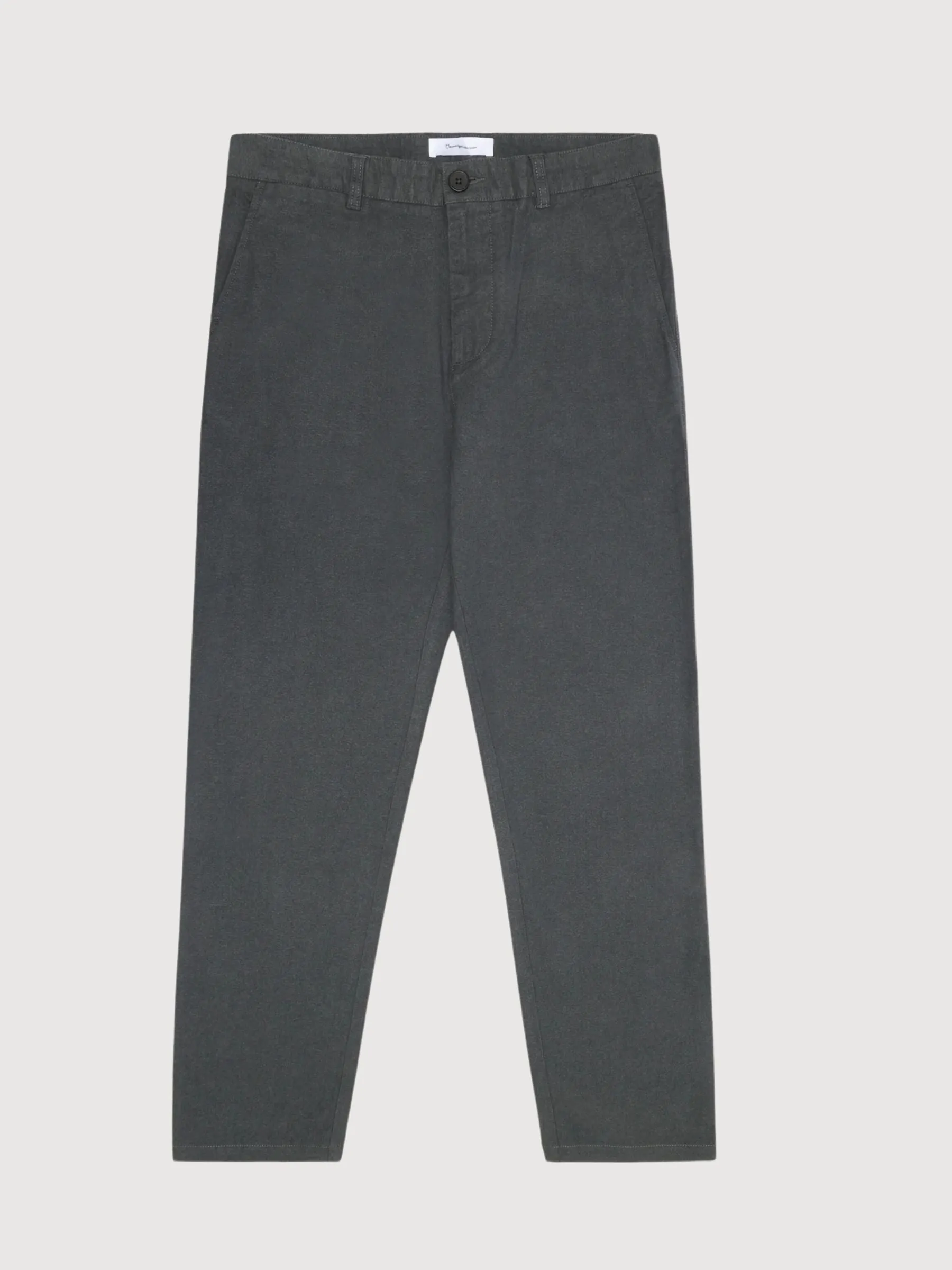 Chuck Flannel Chino Pants Grey Man | Knowledge Cotton Apparel