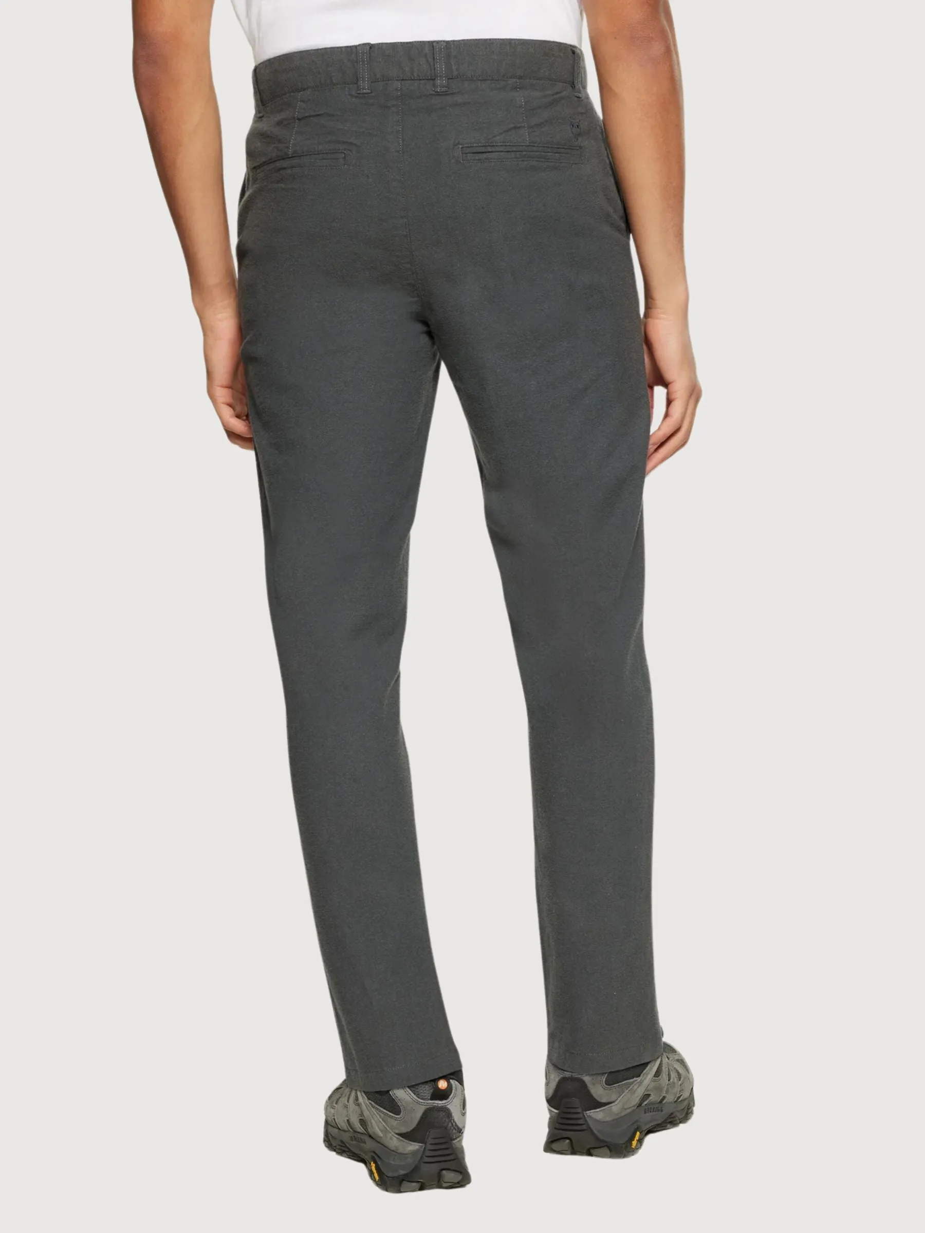 Chuck Flannel Chino Pants Grey Man | Knowledge Cotton Apparel