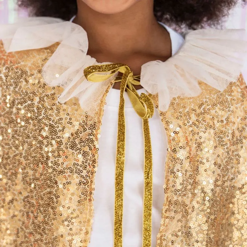 Gold Sequin Cape