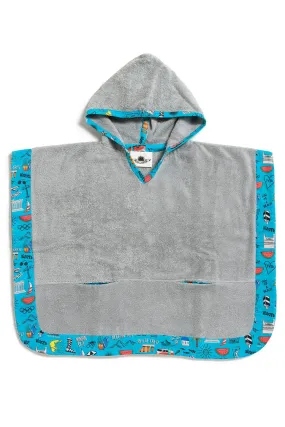 Greece i love you kids poncho