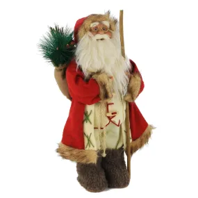 Handmade Santa Claus figure Christmas decoration 16.5'',red | Bstaofy