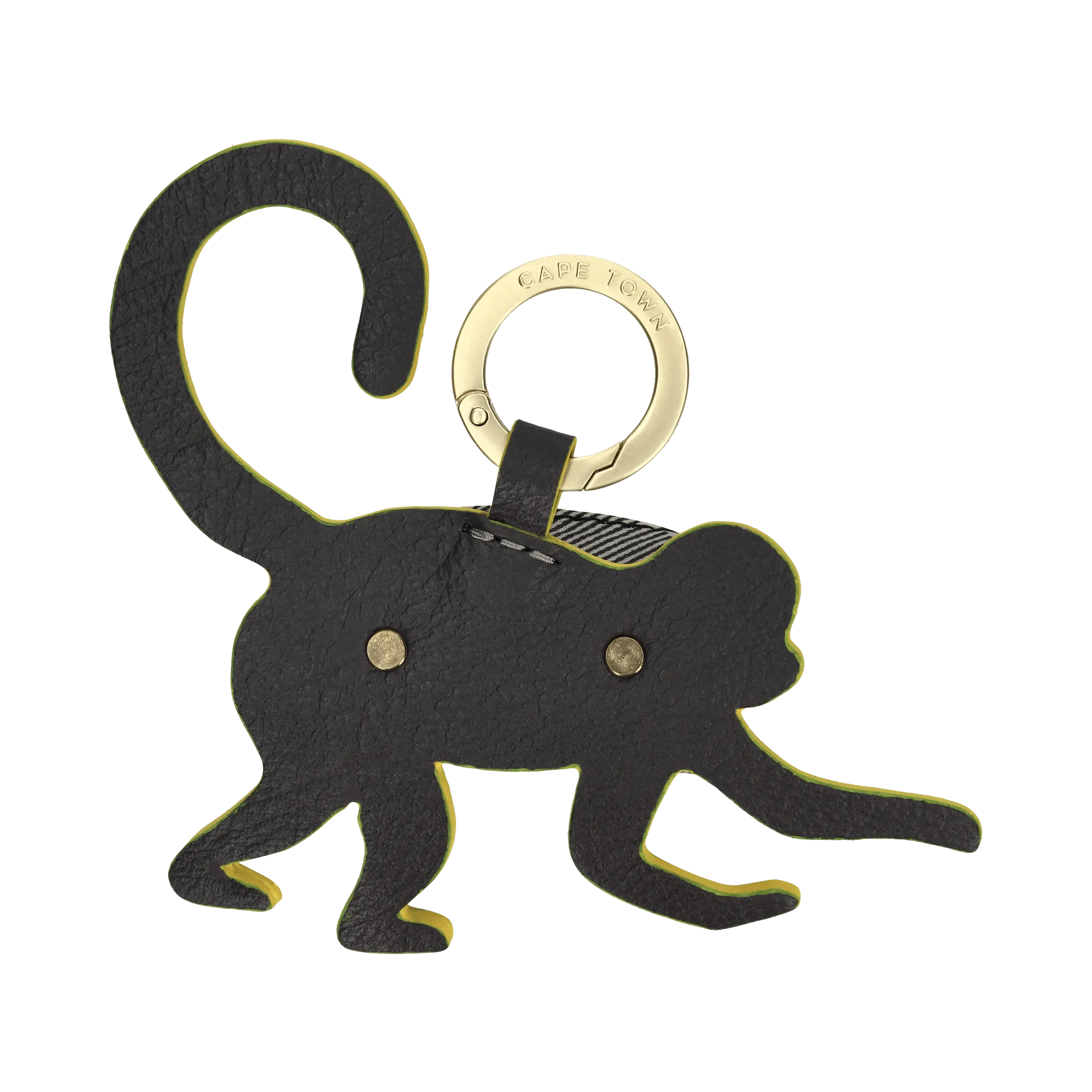 Monkey Business Poo Bag Holder | Grey and Yellow