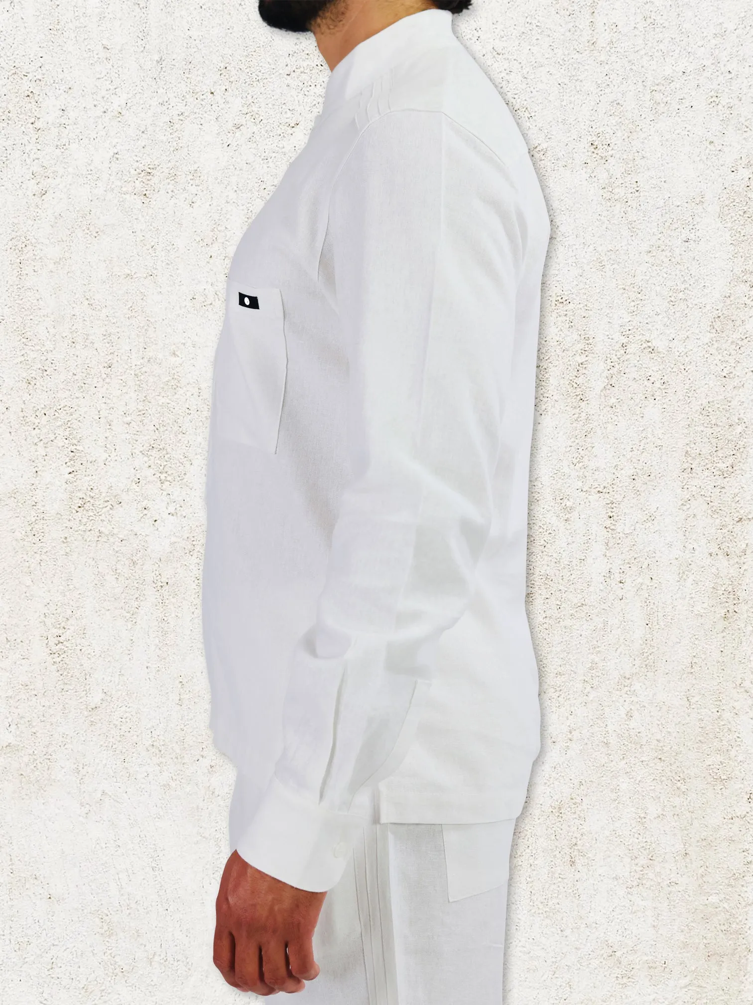 THE NAVO HENLEY SHIRT - White